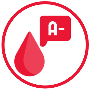 blood type a negative icon