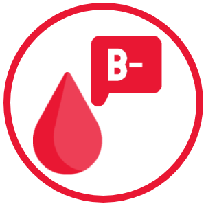 blood type b negative icon