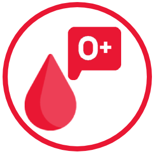 blood type o positive icon